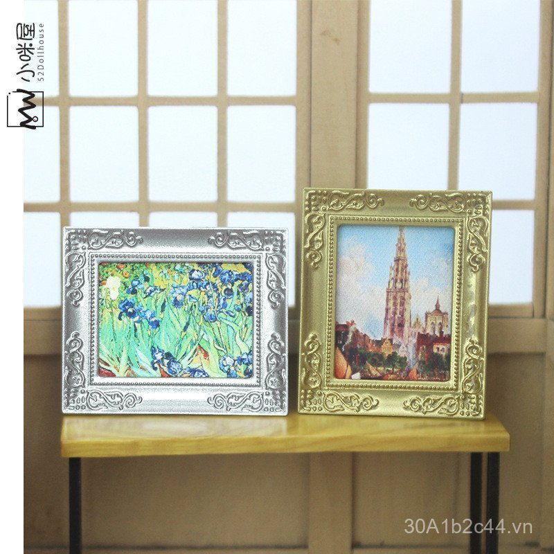 52DOLLHOUSE Nhà Búp Bê Phụ Kiện Bức Tranh Thu Nhỏ Mô Hình ob11 Kẹo Đồ Chơi Chụp Đạo Cụ Treo Tường Tr