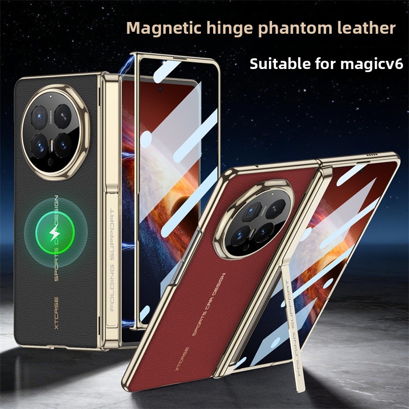 Da Từ Tính Bản Lề Đứng Dành Cho Honor Magic V6 V5 Màn Hình Sạc Kính Bảo Vệ Cho Honor Magic V6 V5 Bao