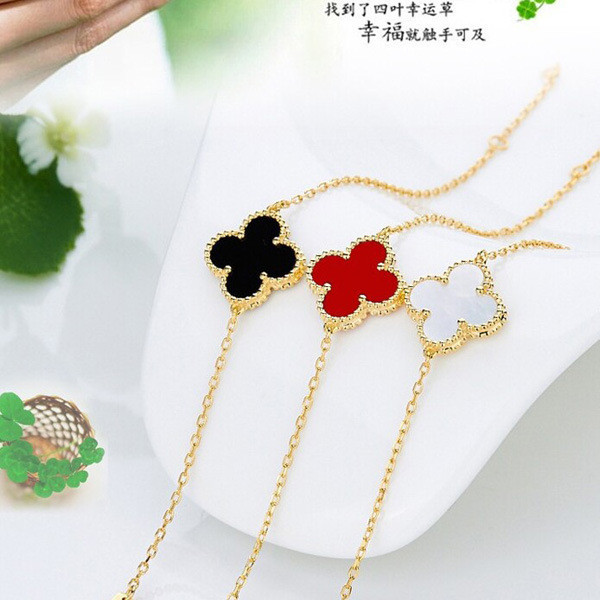 Sterling silver jewelry Shell Flower Sterling Silver Bracelet 925Sterling Silver Plated18K Gold rose