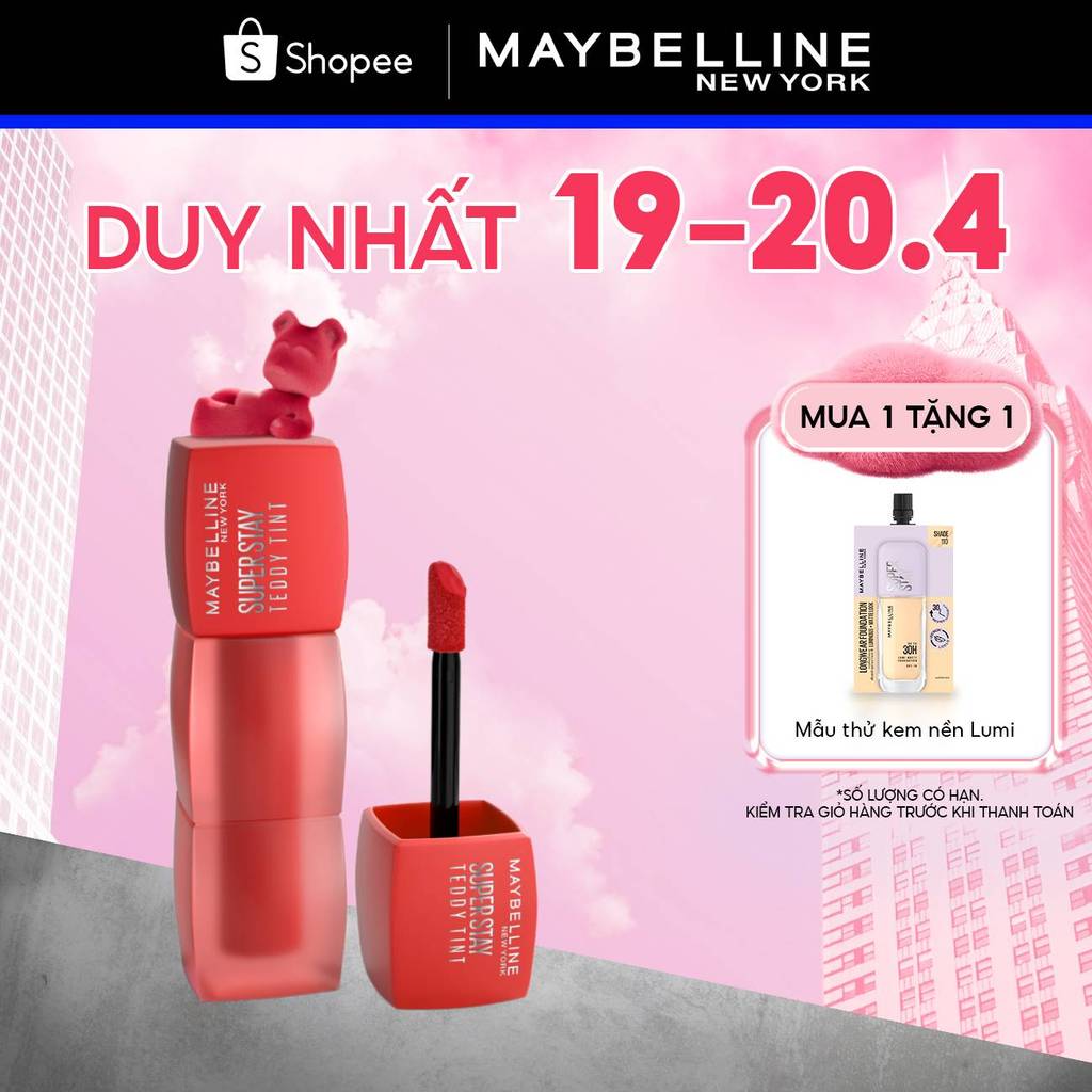 Son Kem Bông Bền Màu Superstay Teddy Tint Maybelline New York 5ml