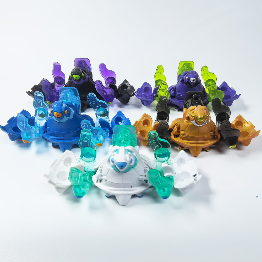 SEGA BGR Bakugan Geogan Rising Darkus Sluggler – Xanh tím & mờ, Sphere-to-Slug Alien Pop-Open Bakuga