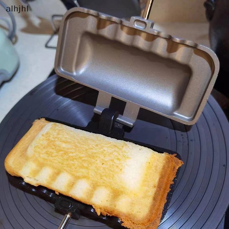 AL 1Pc Double-Sided Sandwich Pan Non-Stick Foldable Grill Frying Pan N