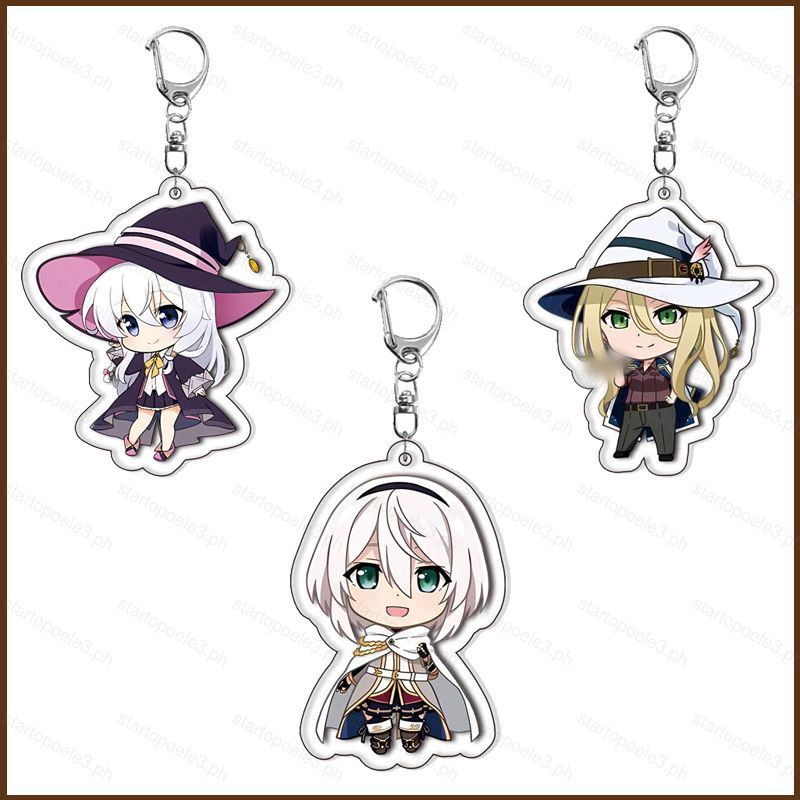 ST3 Lang Thang Phù Thủy Hành Trình Của Elaina Acrylic Móc Khóa Amnesia Mặt Dây Chuyền Elaina Anime T