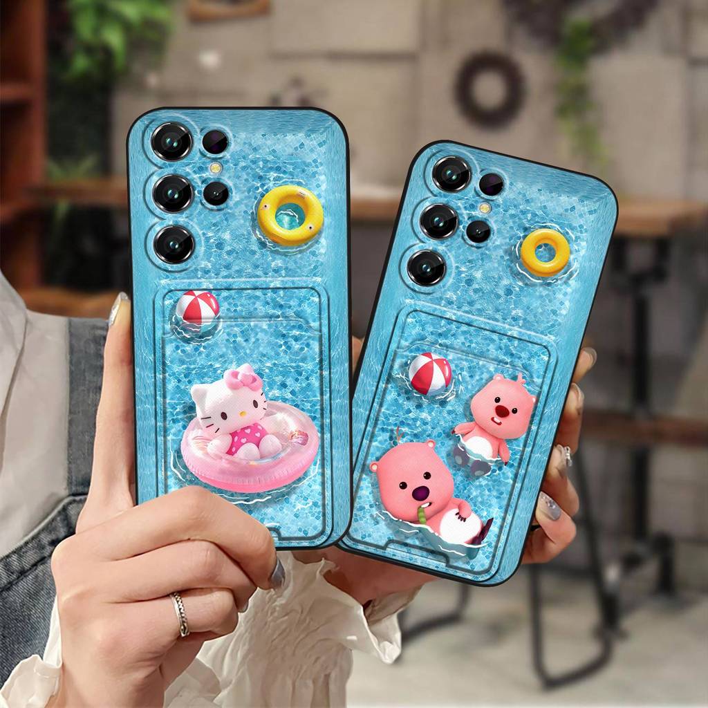 Vỏ Hoạt Hình Ốp Điện Thoại Cho Oukitel C61 / C61 Pro Ốp Lưng Khe Cắm Thẻ Thiết Kế Thời Trang Chống B