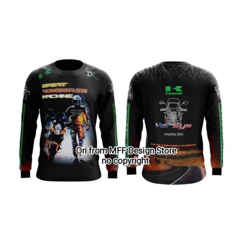 Áo thun thời trang Versys 2025 Adventure Kawasaki Versys 650 Touring Adventure Versys Áo thun