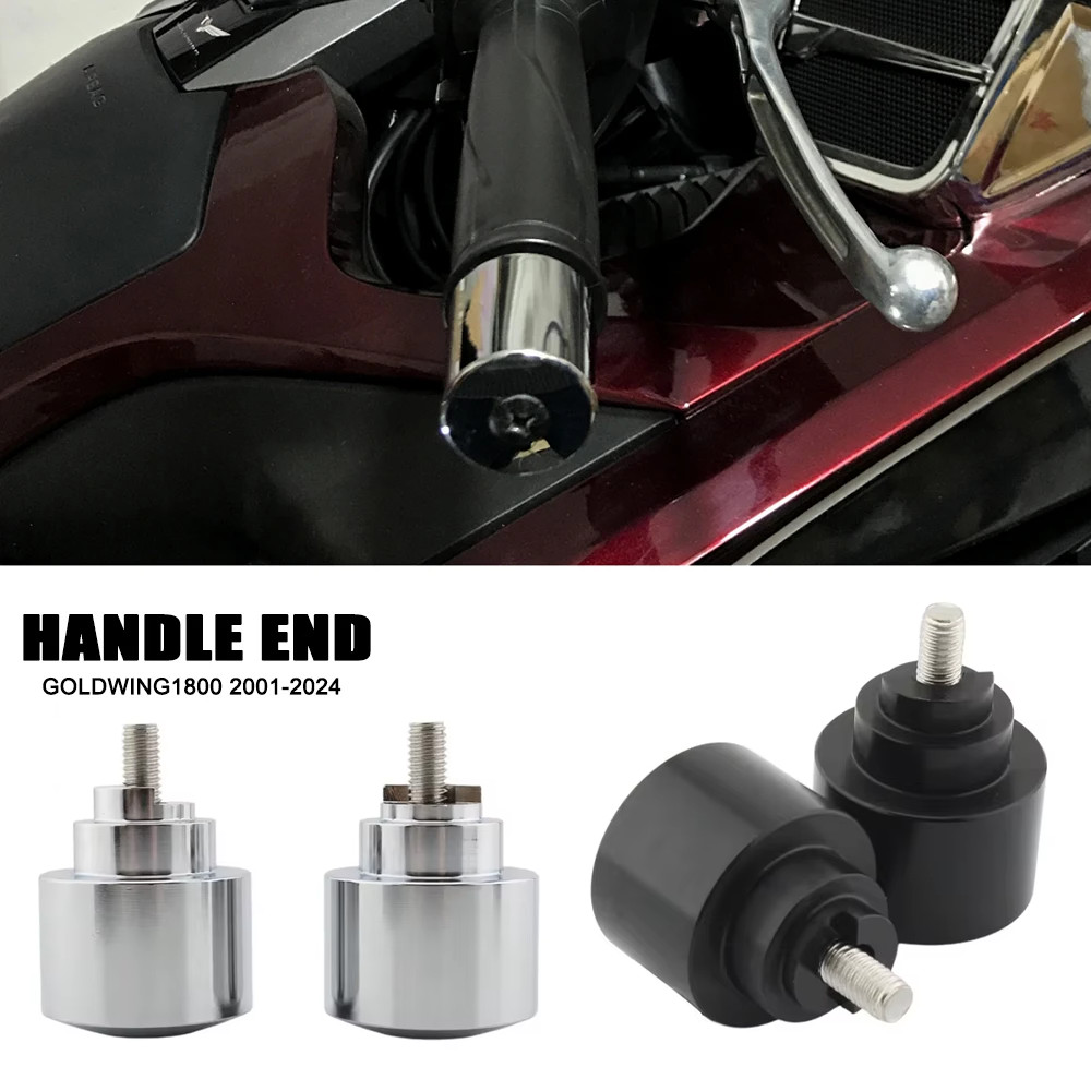 GL1800 Thanh Cuối Đối Trọng Crom Tay Cầm Đầu Tay Cầm Thanh Chrome Thanh Cuối Cho HONDA Gold Wing 180