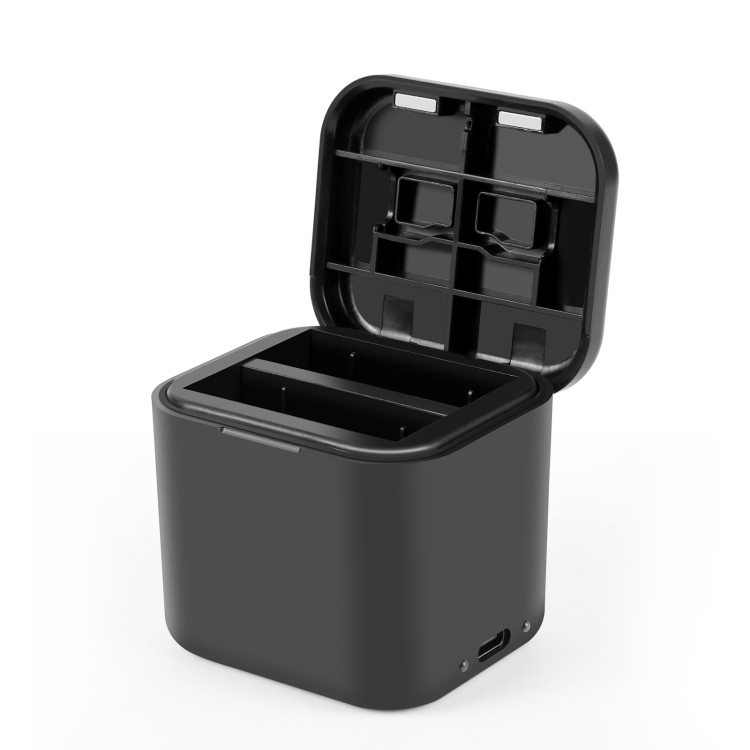 Dropshiping Cho Insta360 Ace Pro 2 / Pro 1 / Ace PULUZ Hộp Sạc Pin & Thẻ Nhớ Hộp Bảo Quản (Đen)