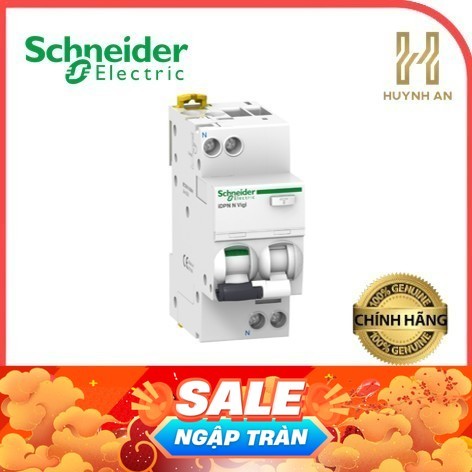 Aptomat RCBO 1P+N chống dòng dò - Schneider Electric - A9D31606 A9D31610 A9D31616 A9D31620 A9D31625 