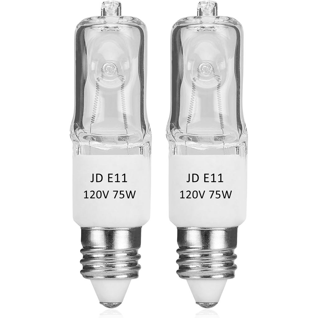 JDE11 120v 75w, Bóng đèn E11, Đế nến Mini T4 E11, Bóng đèn Halogen có thể điều chỉnh độ sáng màu trắ