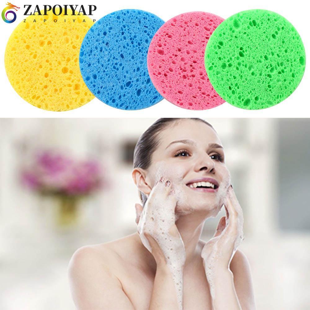 ZAPOIYAP Mỹ Phẩm Puff Cotton Giặt Kem Nền Bột Gỗ Mềm Bột Konjac Mặt Làm Sạch Bọt Biển
