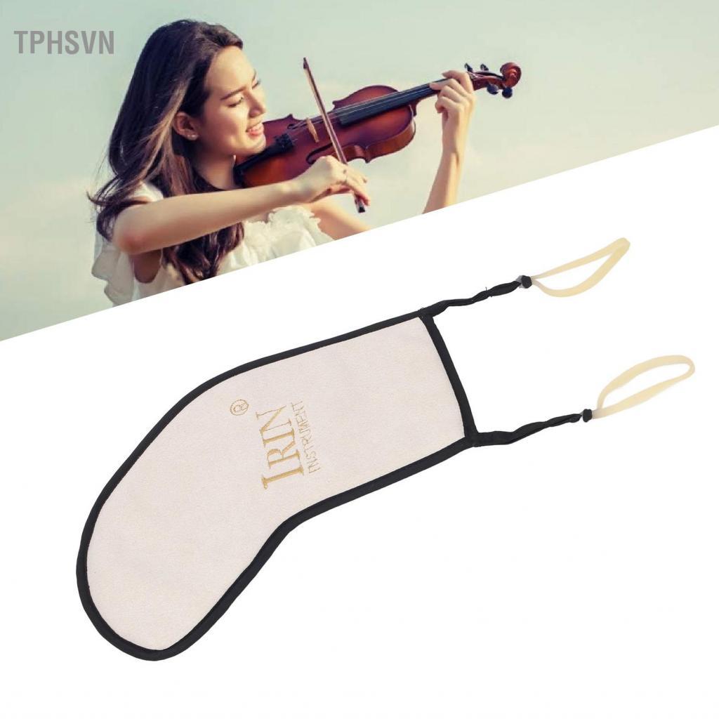 tphsvn Nhung Violon Đệm Vai Dày Chống Trượt Tựa Cằm cho 4/4 Kích Thước 3/4 có Dây Đeo Đàn Hồi Mềm Mạ