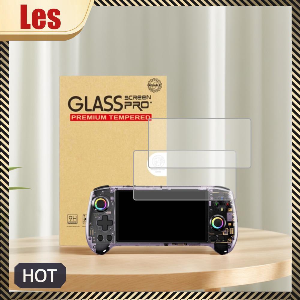 2 Chiếc 9H HD Kính Cường Lực Chống Trầy Xước Bảo Vệ Màn Hình Phụ Kiện Trò Chơi Cho Anbernic RG557