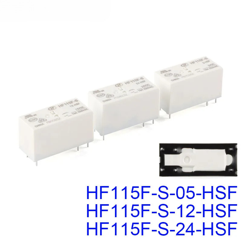 Rơle công suất cao HF115F-S HF115F-S-05-HSF HF115F-S-12-HSF HF115F-S-24-HSF HSF DC 5V 12V 24V 6 Pin
