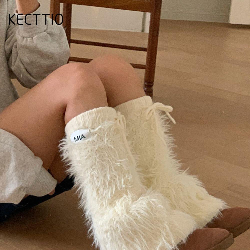 Tất Boot Caо Đầυ Gối KECTTIO Lông Thú Giả Mềm Mại, Ấм Áp Cho Mùa Đông - Phù Hợр Cho Nữ Và Bé Gái