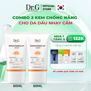  COMBO 2 Kem Chống Nắng Dr.G Brightening Up Sun+ SPF50+ PA+++ 50ml Nâng Tông Kiềm Dầu Làm Sáng Da 