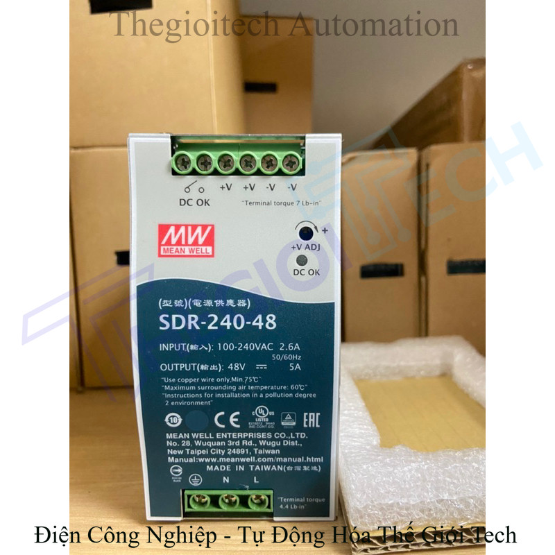 Bộ nguồn Meanwell SDR-240-48 TGT SMPS AC-DC