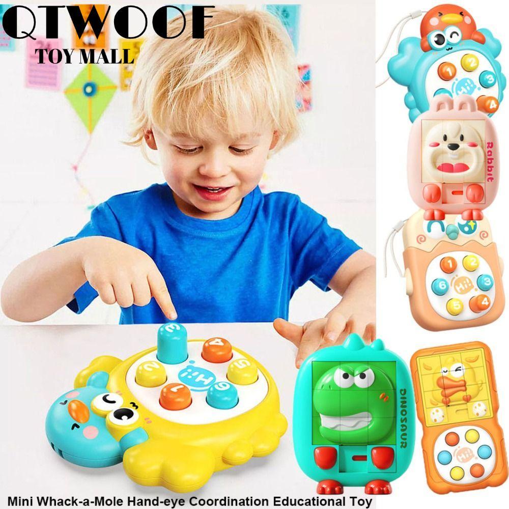 QTWOOF Whack-a-Mole Phối Hợp Tay, Đồ Chơi Giáo Dục Tương Tác Bằng Nhựa, Màu Ngẫu Nhiên Mini 8 Kiểu G