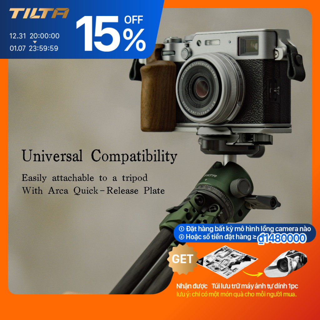 TILTA TA-T70 FUJIFILM X100VI Vintage Camera Lồng Fujifilm Mở Rộng Phụ Kiện Bảo Vệ Túi Camera Bao Da 