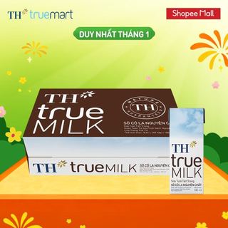  Thùng 48 hộp sữa tươi tiệt trùng TH true MILK sôcôla nguyên chất 180 ml  180 ml x 48  