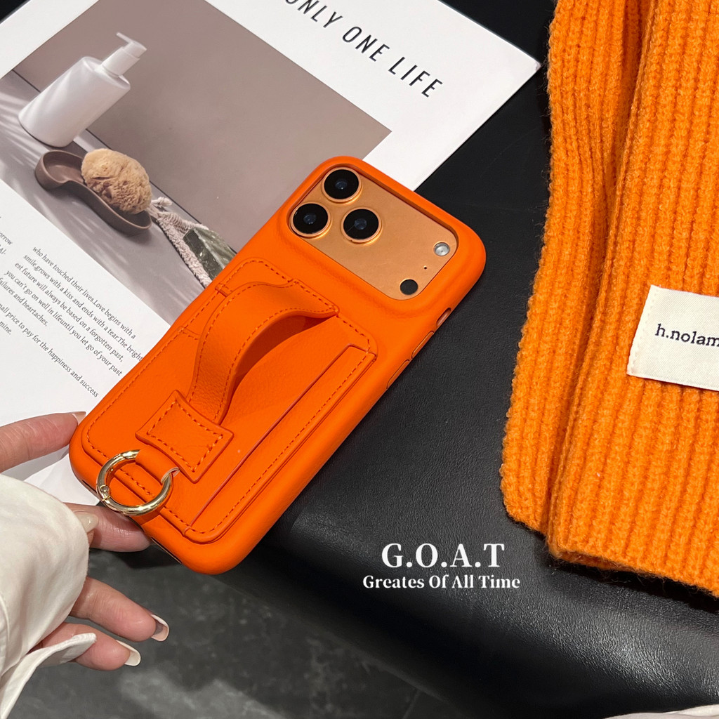 Little lychee thẻ cam chèn dây đeo cổ tay Vỏ tương thích cho iPhone 17 pro max iPhone 17 16 1 14 pro