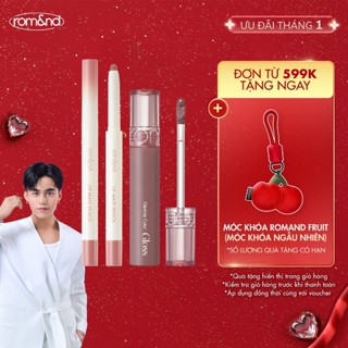  Combo Chì Kẻ Viền Môi Romand Lip Mate Pencil + Son Bóng Romand Glasting Color Gloss 