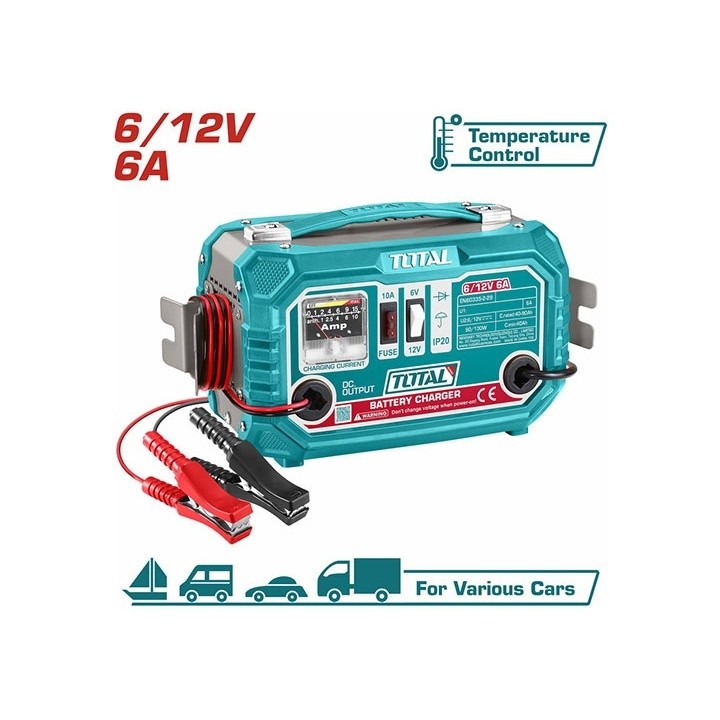 TOTAL MÁY SẠC BÌNH 6V/12V 12V/24V TBC1601 / TBC1501