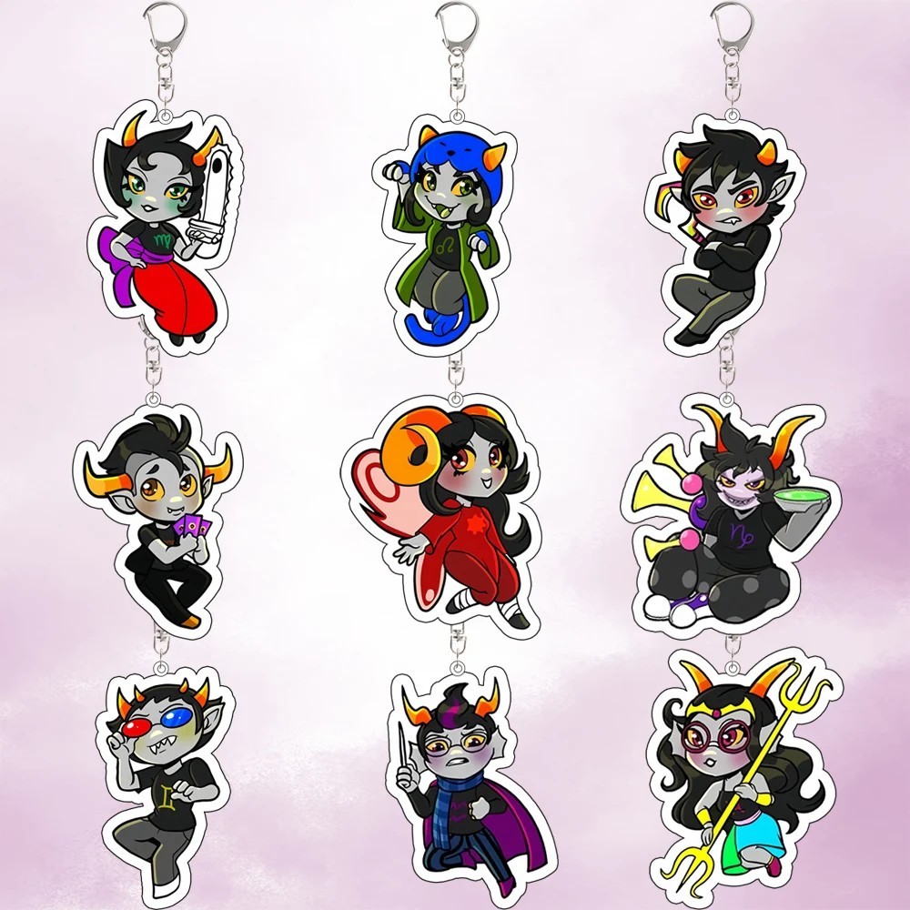 Móc khóa Homestuck Acrylic Mica Gamzee Makara Karkat Vantas Feferi Peixes Tavros Nitram Phụ Kiện Tra