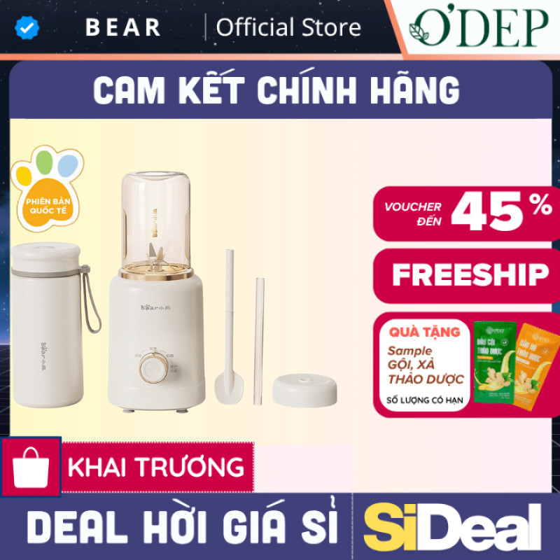 Máy xay sinh tố Bear LLJ-E05J1 - Hàng chính hãng - BH 18 Tháng - SIDEAL SIL