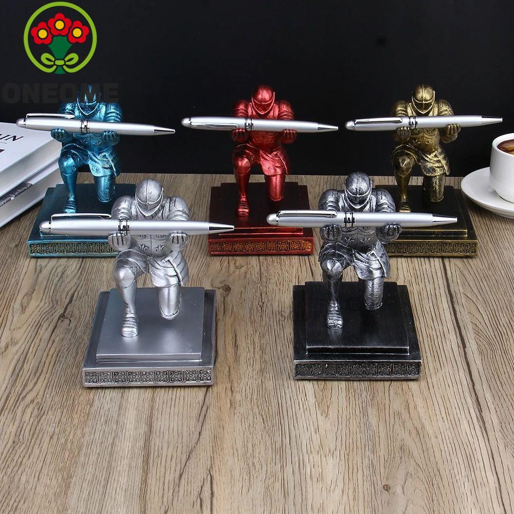 ONEOME Executive Knight Pen Holder, Trang trí Armor Hero Armor Hero Hero Hero Pen Holder, Văn phòng 
