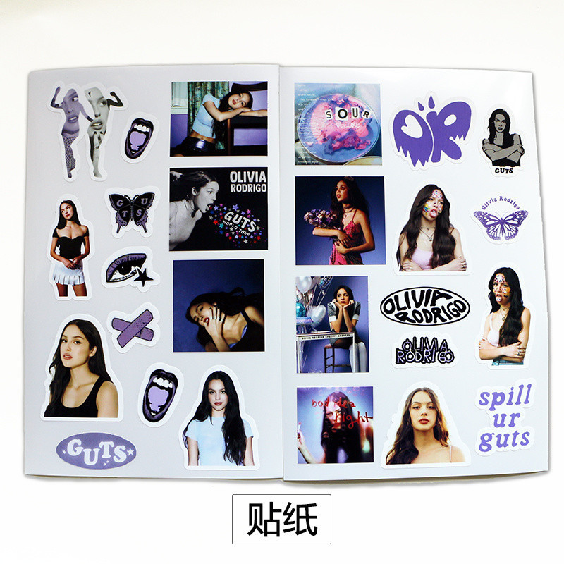 Phong Cách Mới Bán Olivia Rodrigo Olivia Rodrigo Châu Âu Mỹ Ca Sĩ Sổ Tay Có Thể Tháo Rời Dính Dán Ng