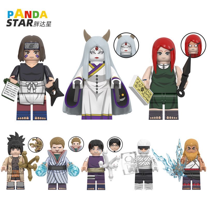 Naruto Khối Xây Dựng Minifigures Thích Hợp Cho Các Hạt Nhỏ Chín Shinnai Otsuki Kaguya Lin Laser Shad
