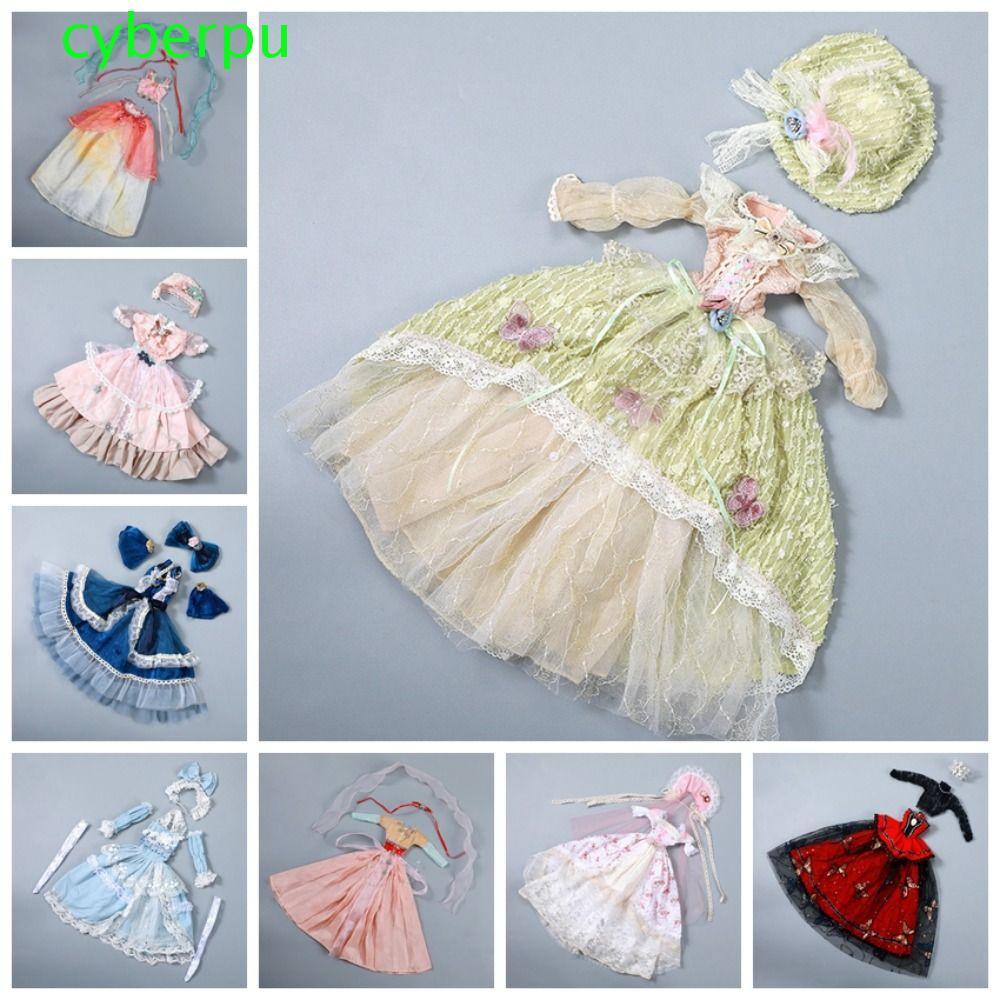 CYBERPULSE 1 / 3 Quần áo búp bê BJD, Váy treo công chúa Rococo cổ điển 60cm, Phụ kiện búp bê Tinh tế