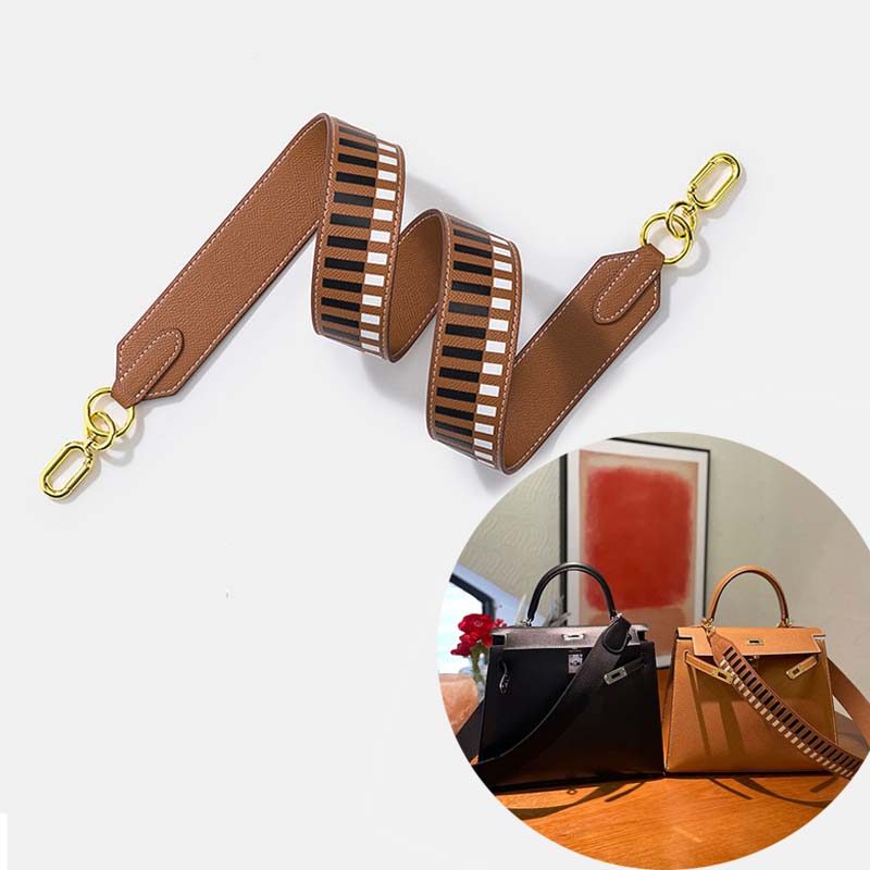 Thích hợp cho kelly25 Kelly Da Thật Chính Hãng Dây Đeo Vai Phụ Kiện Túi Rộng Dây Đeo Vai Giỏ Rau Túi
