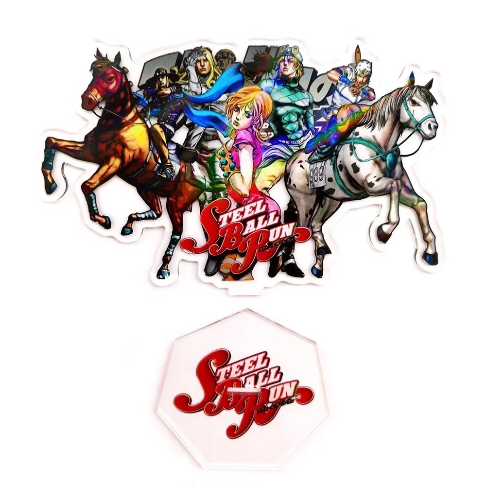 Standee Anime JoJo Part 7 Steel Ball Run SBR Mô hình Mica Gyro Johnny Diego Funny Lucy trang trí bàn