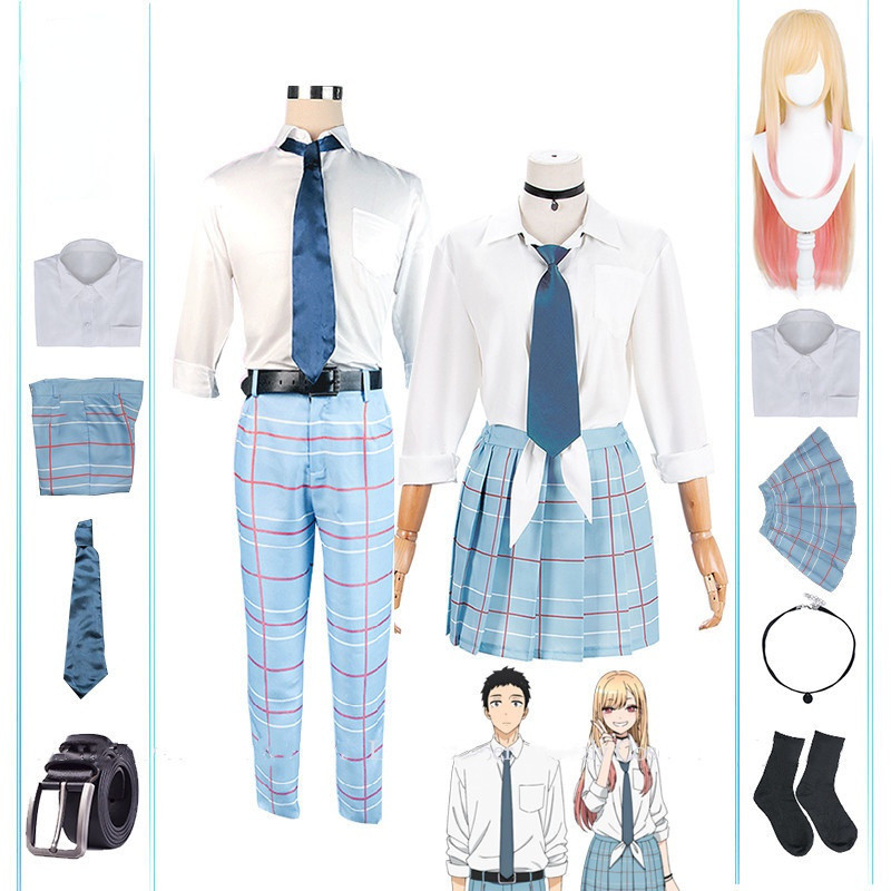 Trang phục hóa trang anime Marin Kitagawa & Gojo Wakana - Áo sơ mi đồng phục trường học