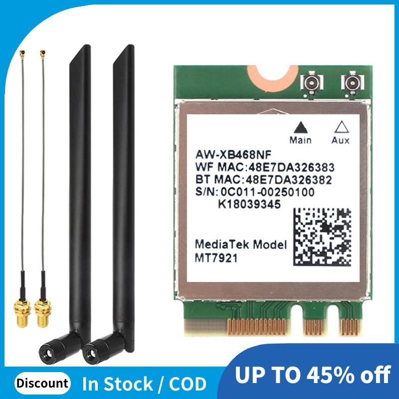 MT7921 WIFI6 2.4G 5G Gigabit Card Mạng Máy Tính Để Bàn Laptop Tích Hợp Thẻ Mạng Không Dây Có Ăng Ten