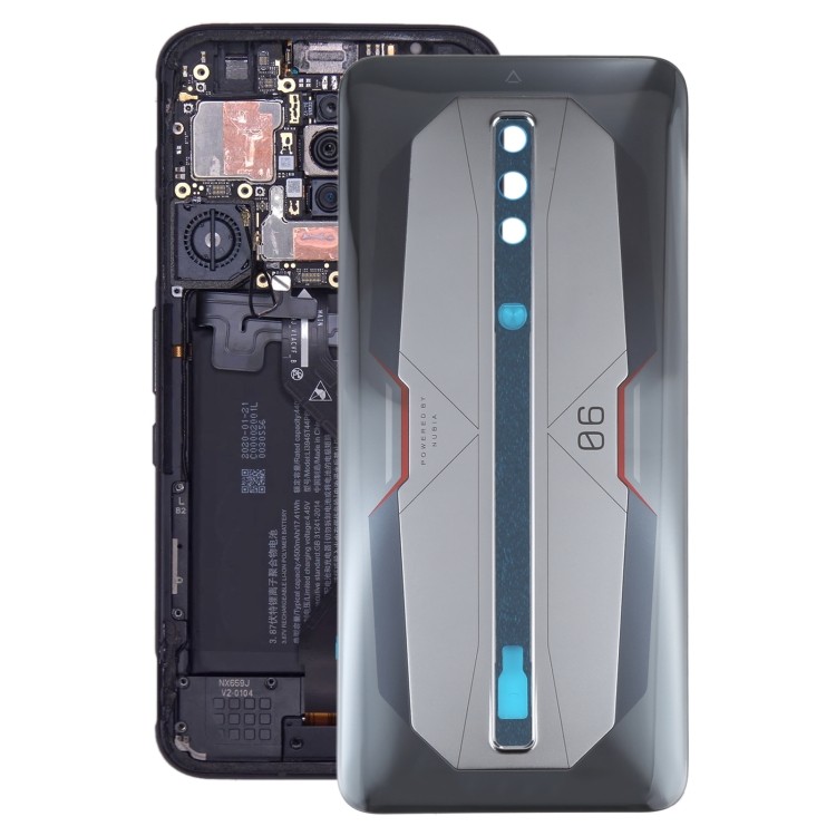 Nhà máy bán trực tiếp Ốp điện thoại kính pin cho ZTE Nubia RedMagic 6 Pro NX669J-P (Xám)