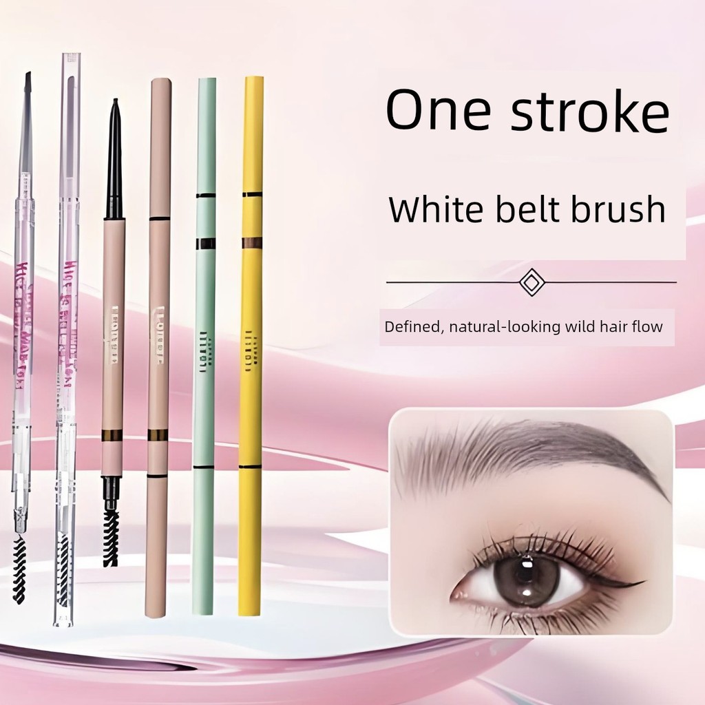 chì kẻ mày kẻ lông mày Flortte Flortte Flortte Bút chì kẻ mày siêu mịn hai đầu Flortte Nữ giả nước c
