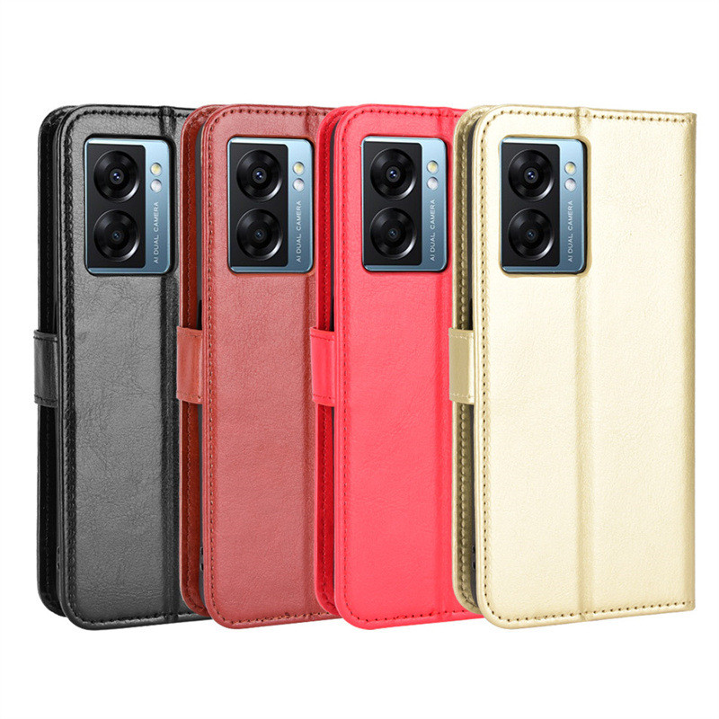 Thích hợp cho OnePlus Nord N300 Ốp điện thoại OnePlus N300 Vỏ da điện thoại Flip Crazy Horse Pattern