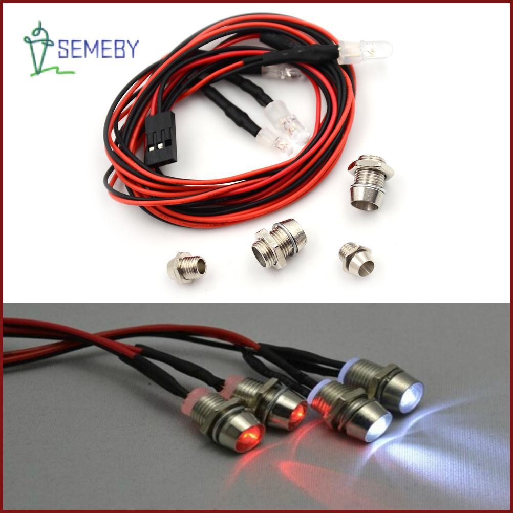 [SEMEBY] RC Car 4 chiếc RC Model Drift Car LED Night Light 5mm & 3mm Đèn pha RC Parts BÁN HOT