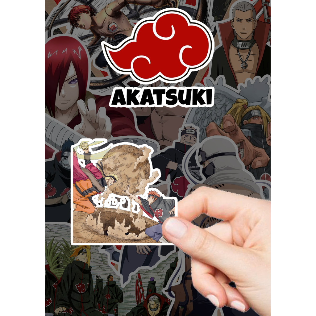Set 206 Sticker Akatsuki đã cắt sẵn ✂️ dán vô tư không sợ hết, fan anime mê ngay