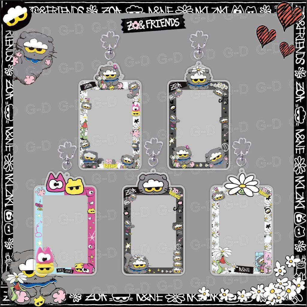 G-D Móc Khóa Thẻ Mặt Dây Chuyền G-D kpop Khung Ảnh Hoạt Hình Photocard Aidou Trang Sức Hàng Hóa Lưu 