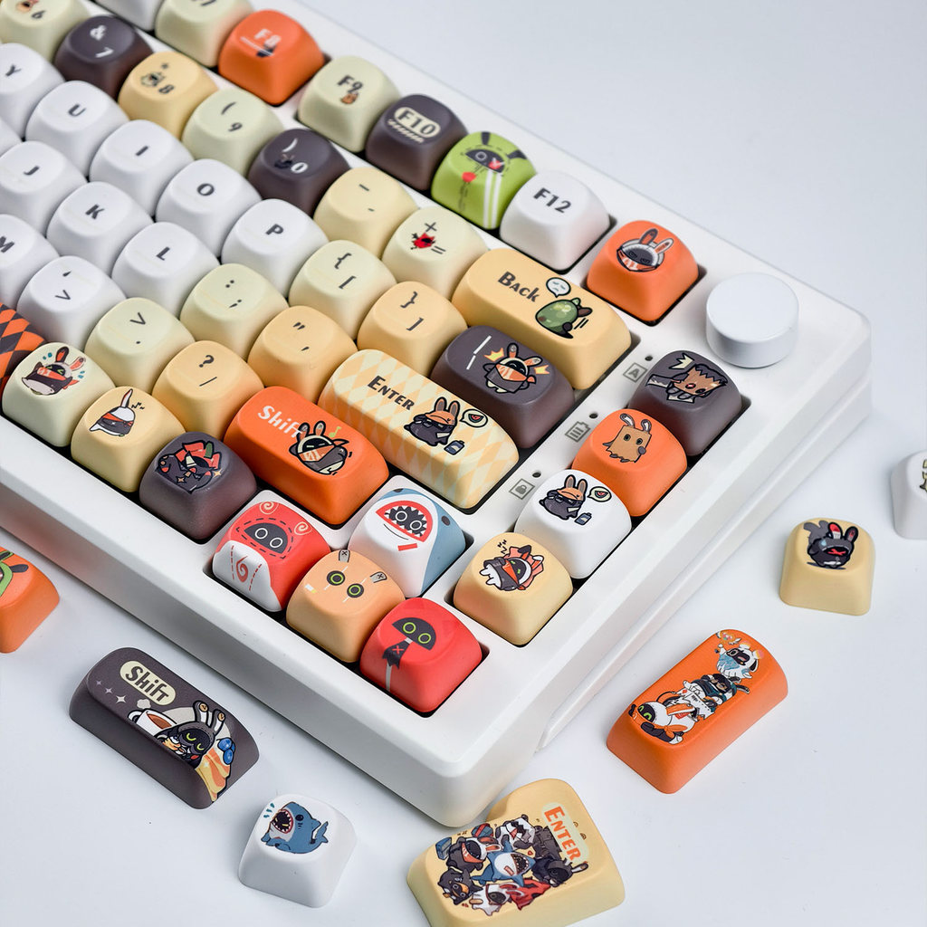 Bangboo Keycap MOA Profile 130 Phím PBT Nhuộm Thăng Hoa Aula F75 F99 RK100 Keycaps Cơ Hình Tròn Hoạt Hình Keycaps Cá Mập Boo Emilyanne Iaes Zenless Zone Zero Keycap | BigBuy360 - bigbuy360.vn