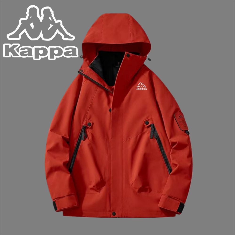 Kappa / Kappa Thu Đông 2025 Phong Cách Mới Nam Nữ Phong Cách Cặp Đôi Phong Cách Chống Gió Áo Khoác X