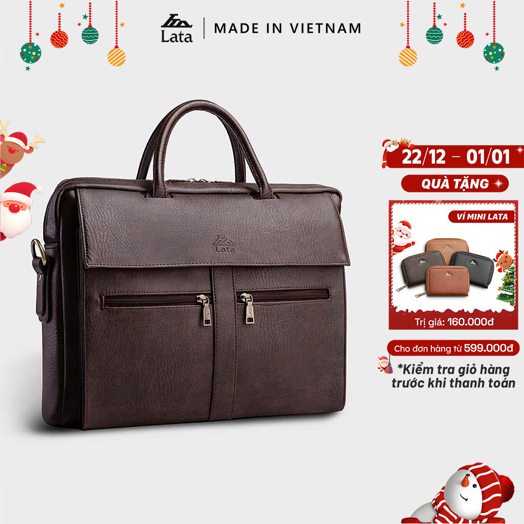  Cặp Công Sở Lata  Thời trang nam basic - Cặp da CA09  