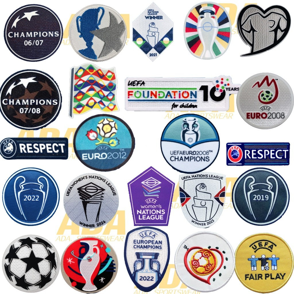 Patch Flocking Bóng Đá UEFA - Phù Hợp Cho Các Giải Đấu Châu Âu