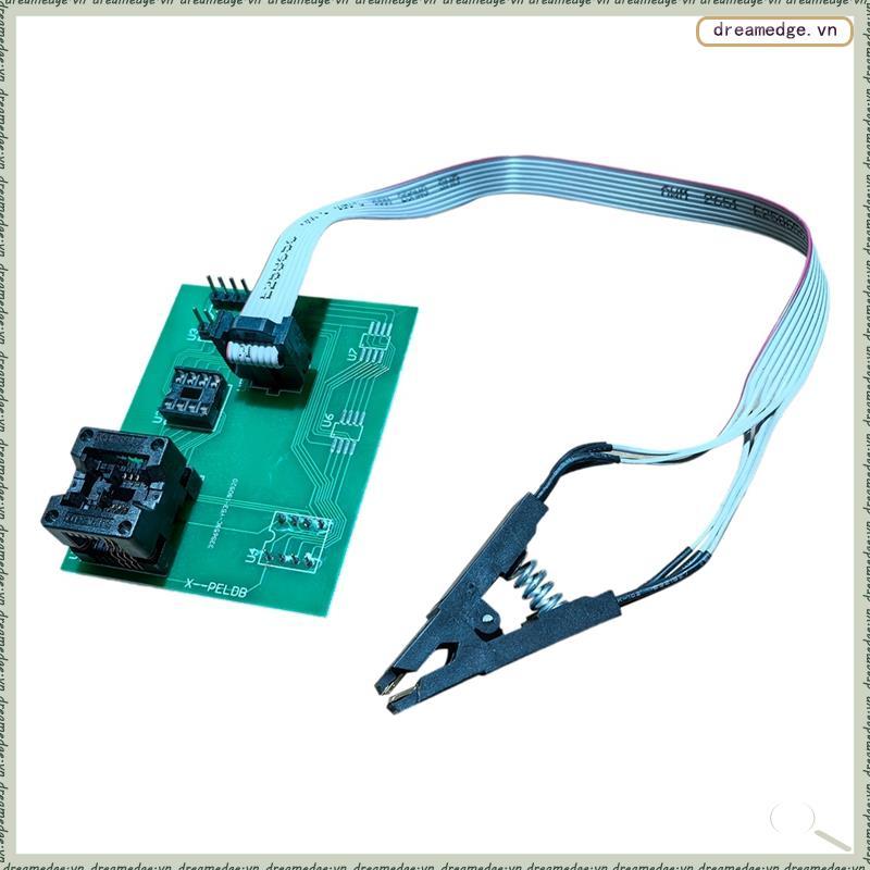 [dreamedge] Bộ chuyển đổi EEPROM Kẹp dây 8Pin Soic 8 Sop8 Kẹp thử nghiệm Ổ cắm Kẹp hỗ trợ XPROG V6.1