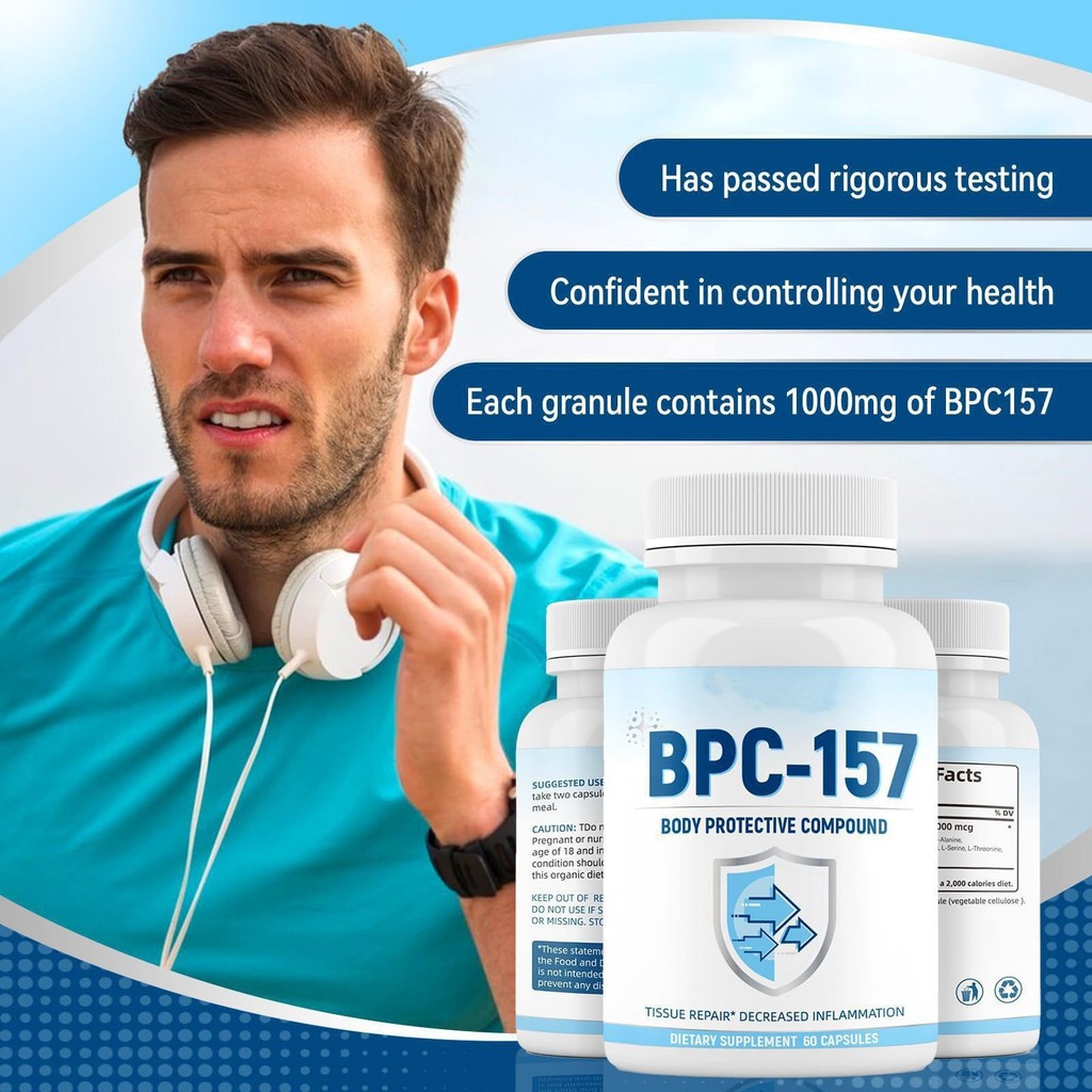 Bpc157 Viên nang Bpc157 Viên nang Tập thể dục cơ bắp Phục hồi Viên nang chay 60 Viên nang 2025.12.23