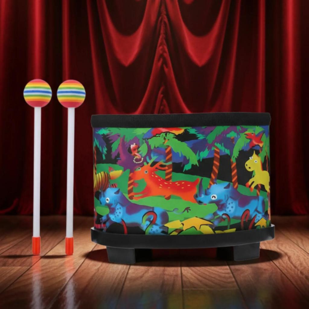 Simhoa Sàn Tom Trống Gỗ Bongo Trống Cho Nhạc Cụ Ngày Lễ Đồ Chơi Âm Nhạc