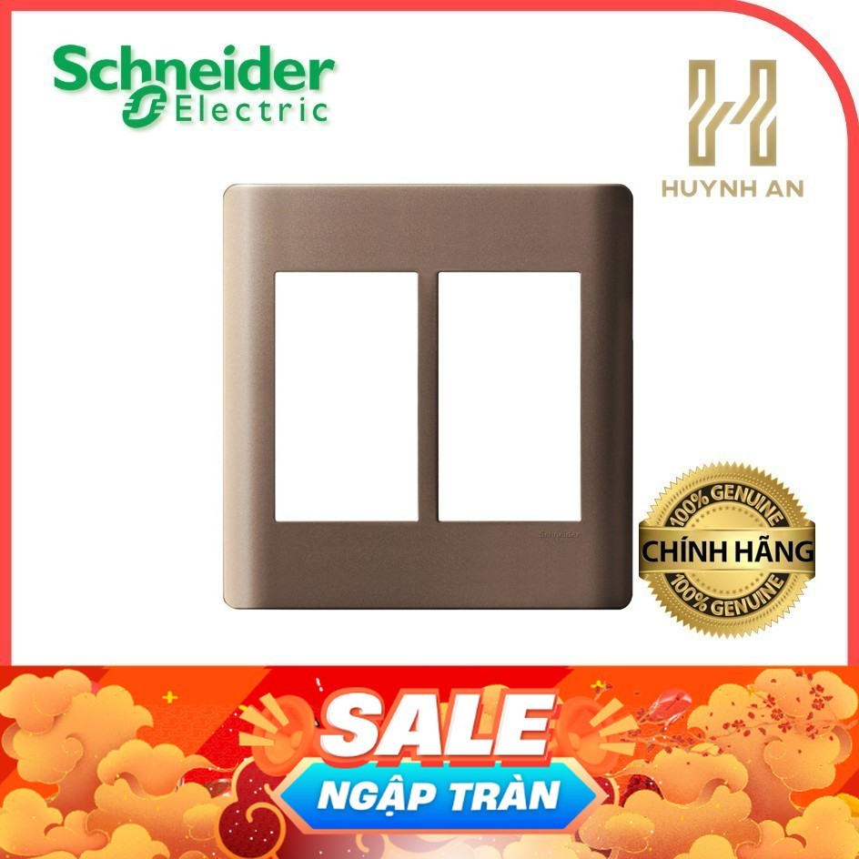 Mặt Che 6 Thiết Bị Schneider Electric ZenceloA A8401L WE G19/SZ G19 - Size S, Màu Trắng/Đồng